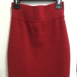 Red Tight Skirt